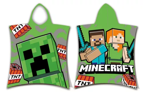 Minecraft TNT strand törölköző poncsó 50x115 cm