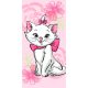 Marie cica Pink Flower fürdőlepedő, strand törölköző  70*140cm