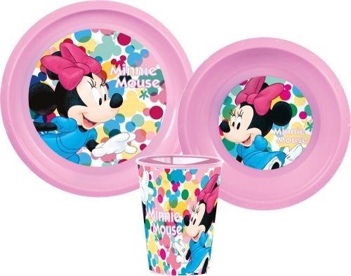 Disney Minnie Feel Good étkészlet, műanyag szett