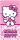 Hello Kitty Pinky Heart fürdőlepedő, strand törölköző 70x140 cm (Fast Dry)
