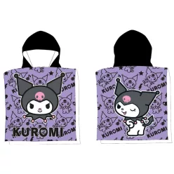   Hello Kitty Kuromi Chaos strand törölköző poncsó 50x100 cm (Fast Dry)