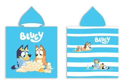 Bluey Sandy Fun strand törölköző poncsó 50x100 cm (Fast Dry)