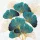 Ginkgo Biloba Gold and Emerald szalvéta 20 db-os 33x33 cm