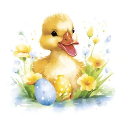 Húsvét Cute Baby Duck szalvéta 20 db-os 25x25 cm
