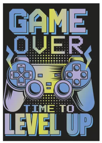 Gamer Level Up A/4 gumis mappa