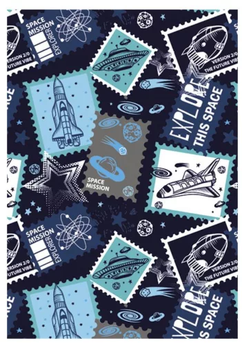 Űr Stamp A/4 gumis mappa