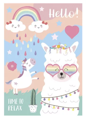 Láma Time to Relax A/4 gumis mappa