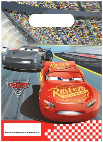 Disney Verdák Arena Race ajándéktasak, ajándékzacskó 6 db-os