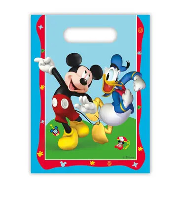 Disney Mickey Rock the House ajándéktasak, ajándékzacskó 6 db-os