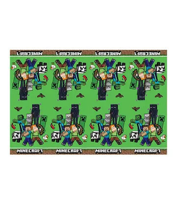 Minecraft Green műanyag asztalterítő 120x180 cm