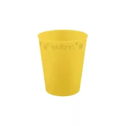 Sárga Yellow micro prémium műanyag pohár 250 ml
