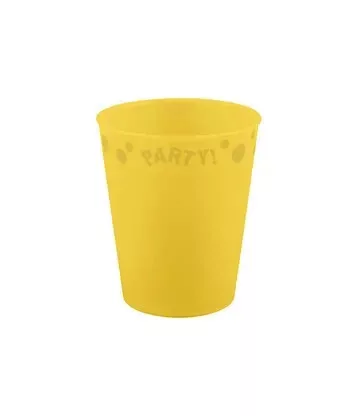 Sárga Yellow micro prémium műanyag pohár 250 ml