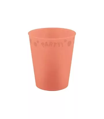Lazacszín Pastel Salmon micro prémium műanyag pohár 250 ml