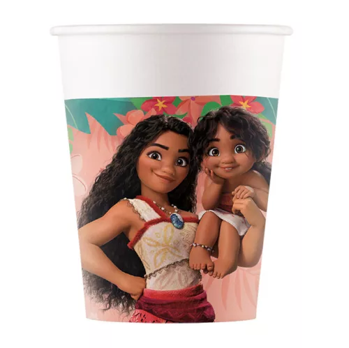 Disney Vaiana Sailing Spirit papír pohár 8 db-os 200 ml FSC