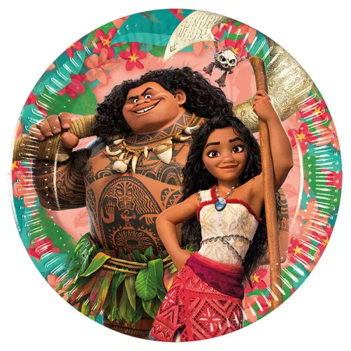 Disney Vaiana Sailing Spirit papírtányér 8 db-os 20 cm FSC