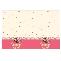   Mása és a medve Sweet Heart műanyag asztalterítő 120x180 cm