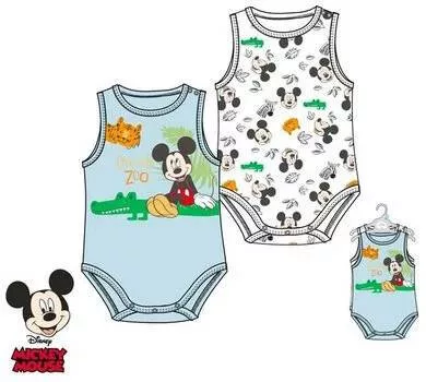 Disney Mickey Zoo baba body, kombidressz ujjatlan 2 db-os szett 18hó (81cm)