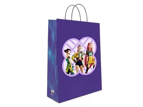 K-pop Démonvadászok Sound papír ajándéktasak, ajándékzacskó 24x32x10 cm - Lila