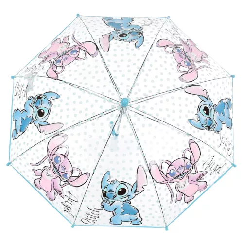 Disney Lilo és Stitch, A csillagkutya Angel gyerek átlátszó esernyő Ø72 cm