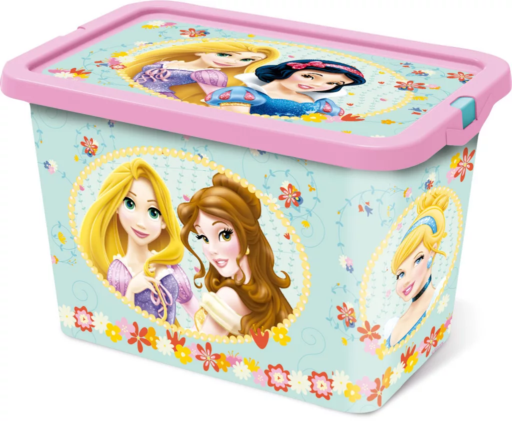 Tarolo Disney Hercegnők Tea Party műanyag tároló doboz 7 L - LORD S