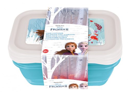 Disney Jégvarázs Blue Forest műanyag ételhordó doboz 3 db-os
