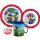 Super Mario Mushroom Kingdom étkészlet, micro műanyag szett bögrével 350 ml