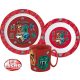 Harry Potter School Shields étkészlet, micro műanyag szett bögrével 350 ml