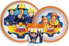 Sam a tűzoltó Rescue Mission csúszásmentes étkészlet, micro műanyag szett