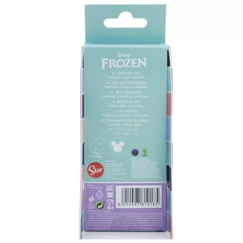 Disney Jégvarázs Snowy Tale fém ergo evőeszköz készlet - 2 darabos