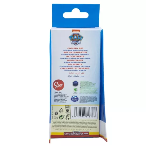 Mancs Őrjárat Rescue Pups fém ergo evőeszköz készlet - 2 darabos