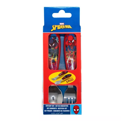 Pókember Moving Target fém ergo evőeszköz készlet - 2 darabos