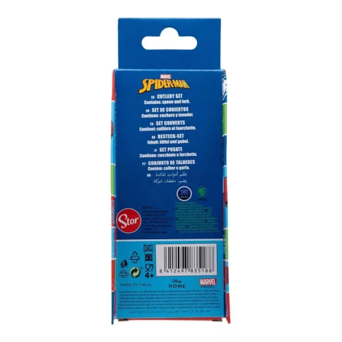 Pókember Moving Target fém ergo evőeszköz készlet - 2 darabos