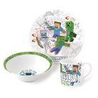 Minecraft Explore More porcelán étkészlet Díszdobozban
