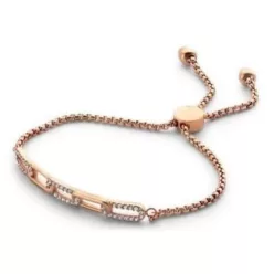 Victoria Rose gold színű fehér köves karkötő