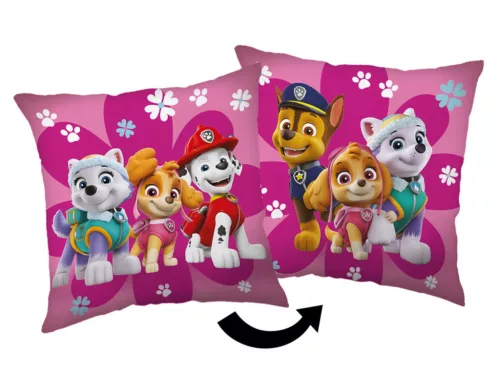 Mancs Őrjárat Flowers párna, díszpárna 40x40 cm