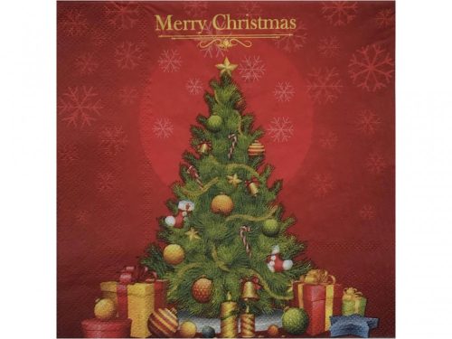 Karácsonyi szalvéta 20 db-os 33x33 2 rétegű - Karácsonyfa