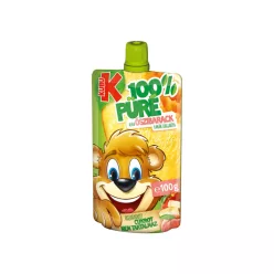   Kubu 100% gyümölcspüré 100 g - Alma-Őszibarack-Banán-Sárgarépa