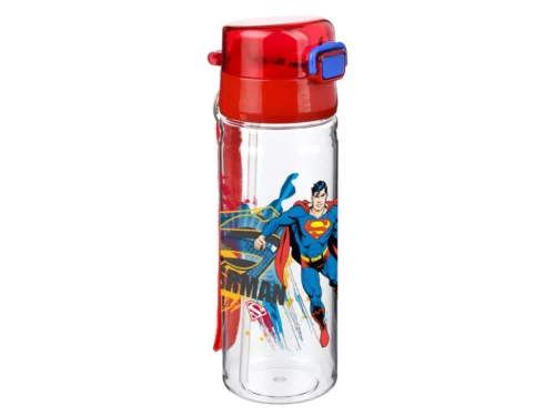 Szívószálas kulacs 500ml - Superman