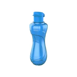 Műanyag átlátszó kulacs 750ml - Kék
