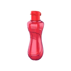 Műanyag átlátszó kulacs 750ml - Piros