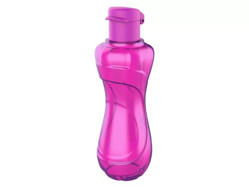 Műanyag átlátszó kulacs 750 ml - Rózsaszín