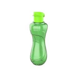 Műanyag átlátszó kulacs 750ml - Zöld