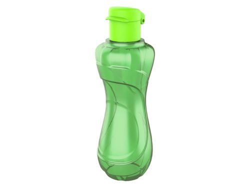 Műanyag átlátszó kulacs 750ml - Zöld