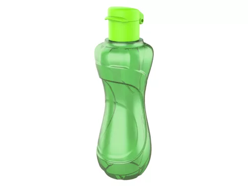 Műanyag átlátszó kulacs 750ml - Zöld