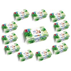 Lara nedves törlőkendő 120db - Aloe Vera  (12csomag)