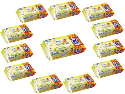Lara nedves törlőkendő XXL 120db - Kamilla (12csomag)