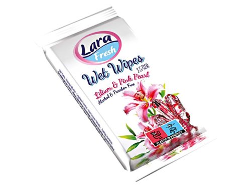 Lara nedves törlőkendő 15db  - Virág