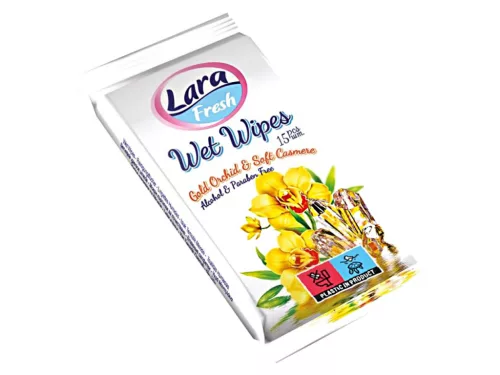 Lara nedves törlőkendő 15db  - Virág