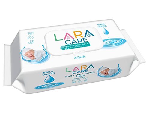 Lara nedves törlőkendő 99,5% víz 72db Fedeles - Lebomló