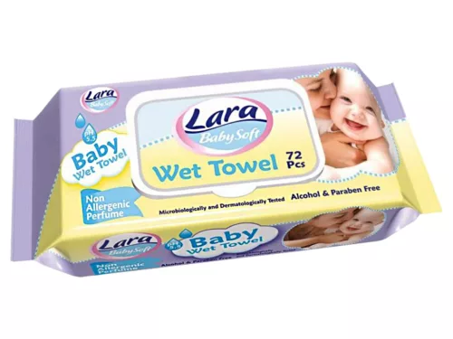 Lara antiallergén nedves törlőkendő 72db Fedeles - Illatmentes